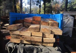 2 تن چوب جنگلي قاچاق در ساري  کشف شد