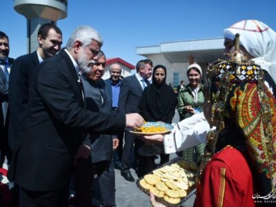 رئیس جمهور تاتارستان روسیه وارد گلستان شد