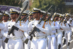 مراسم رژه نیروهای مسلح در ساری
