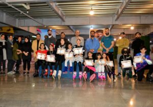 مسابقات اسکیت نمایشی در مازندران برگزار شد