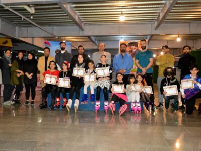 مسابقات اسکیت نمایشی در مازندران برگزار شد