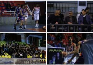 فرماندار ساری به دیدار بازی مرحله حذفی لیگ یک حرفه‌ای بسکتبال ایران رفت