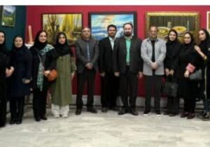 نمایشگاه بزرگ نقاشی و خوشنویسی “مشق عشق” در نوشهر آغاز به کار کرد/۴۵ معلم هنرمند، بر بوم هنر، مشق عشق کردند