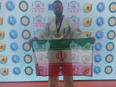 یک سوادکوهی پرچم ایران را در رقابت‌های جهانی اربیل عراق بالا برد