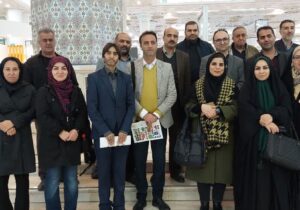 خبرنگاران مازندران از نمایشگاه بین المللی مطبوعات ایران بازدید کردند /تصاویر