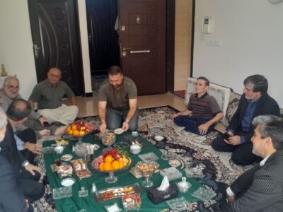 دیدار عیدانه مدیرکل بنیاد شهید با خانواده شهدا