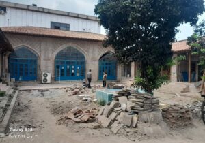 مرمت و حفاظت از مدرسه تاریخی علامه حائری بابل ادامه دارد