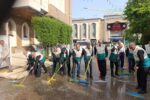 حضور دومین کاروان خادمالرضا(ع) ساری درنظافت حرم مطهر سیدالشهدا(ع)